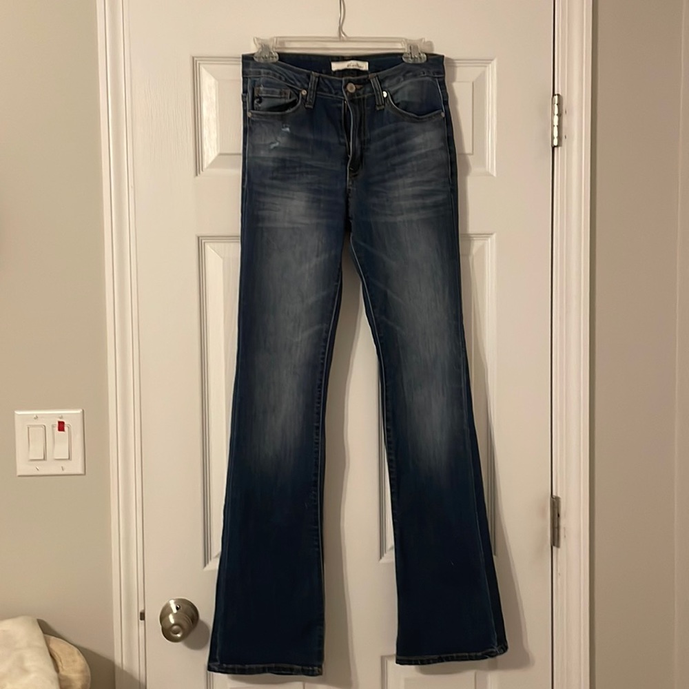 Kan Can Women's High Rise Bootcut Jeans